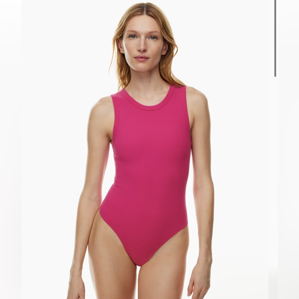Aritzia Babaton Contour Pink Bodysuit